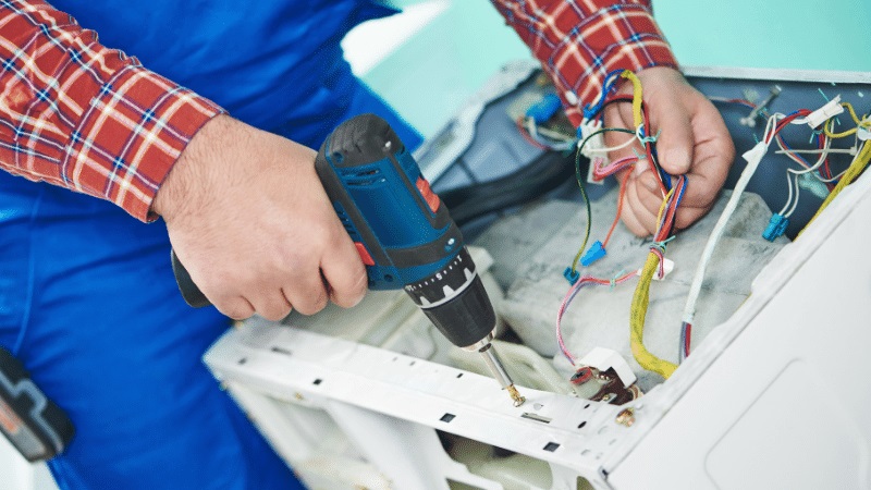 Alaşehir Fujitsu Fujitsu çamaşır makinesi kart tamiri – Su almama arızası orijinal parça ile giderildi. - Teknik servis örneği
