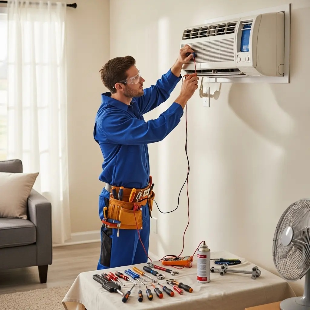 Alaşehir Fujitsu Fujitsu klima gaz dolumu ve bakım – Enerji verimliliği artırıldı. - Teknik servis örneği